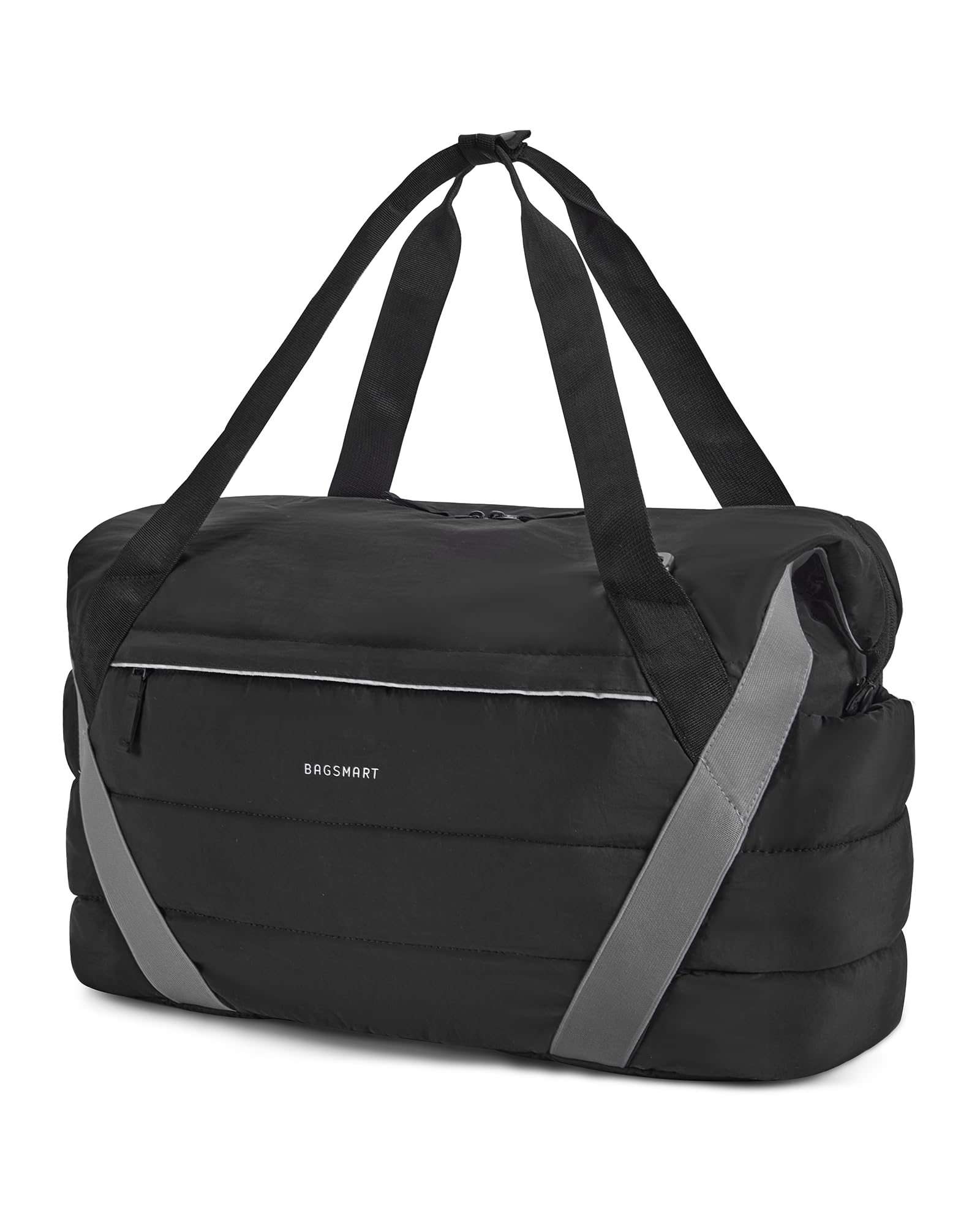 BAGSMART Gym Bag for Women, Weekender Travel Bag with Trolley Sleeve, Sports Duffel Bag with Yoga Mat Holder, Gym Tote Bag for Workout Sport Travel