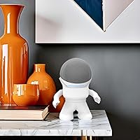 Vista 2 de Splin Soporte de escritorio Alexa Smart Speaker Echo Dot de 4ª o 5ª generación - Yaxa Mr. Bill (blanco)