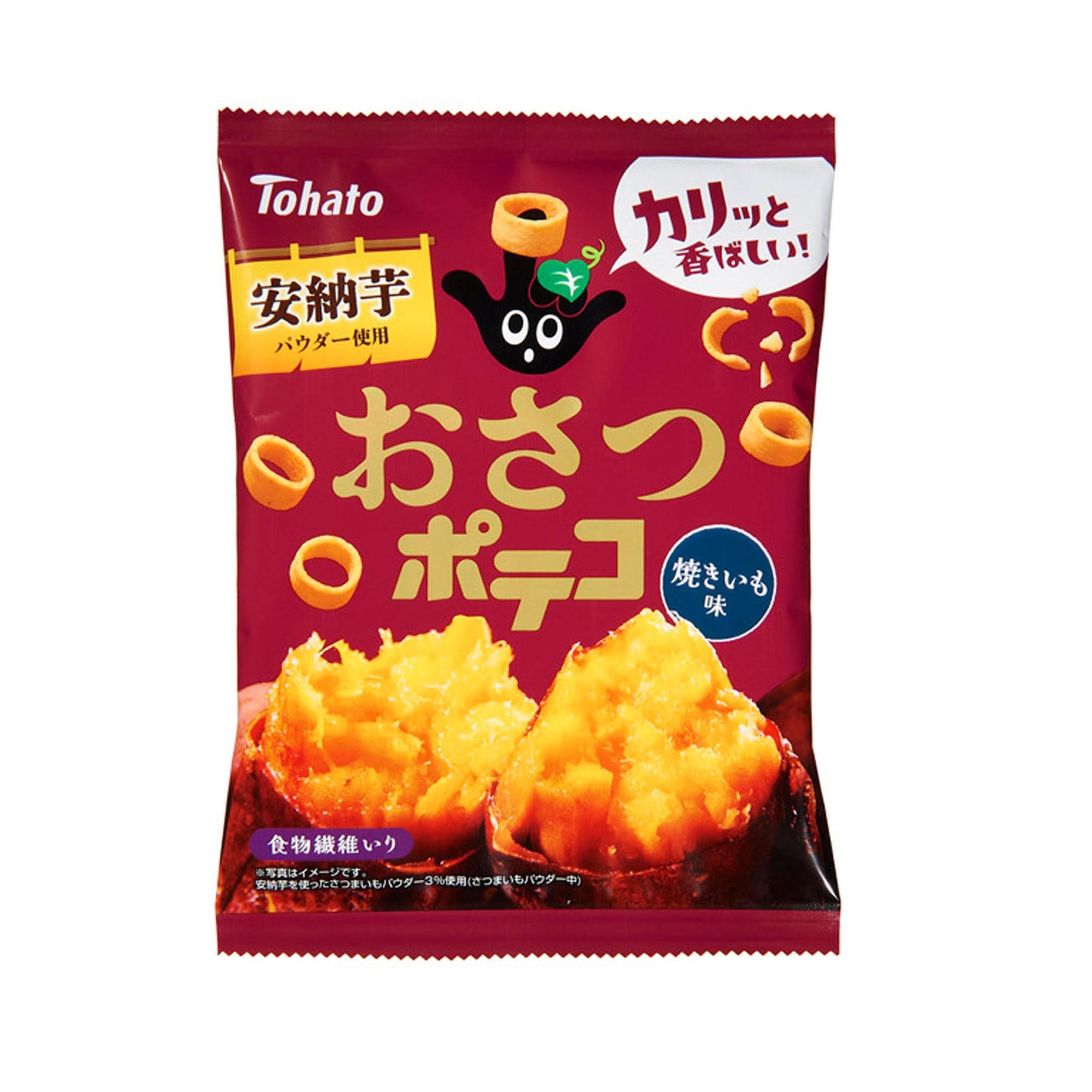 Amazon.co.jp: 東ハト おさつポテコ焼きいも味 52g×12袋 : 食品・飲料