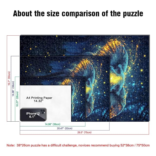 Foto 5 de 6 de Elefante majestuoso con Brillo Puzzle de 1000 Piezas para Adultos Juguete de desafío de Juego Educativo…