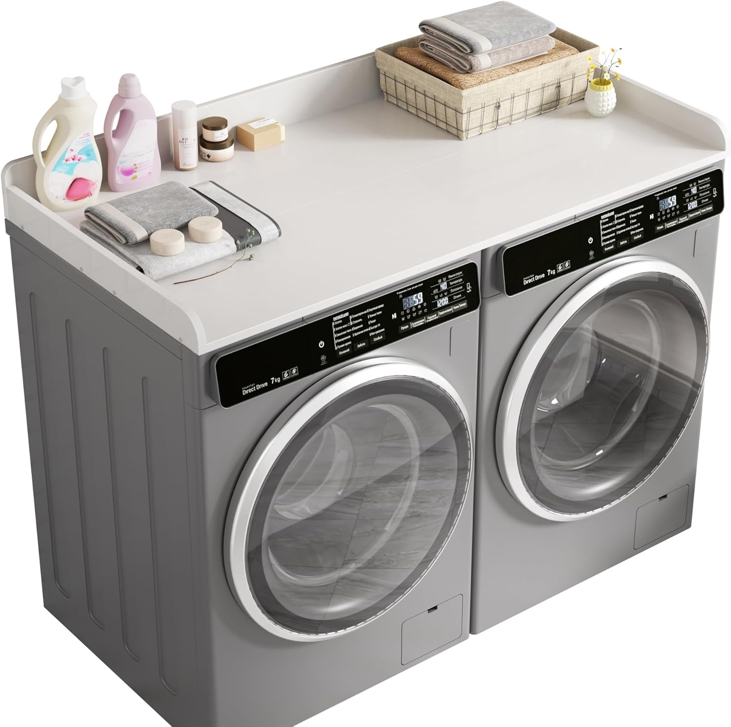 Laundry Room Organization DTK Washer Dryer Countertop for Storage
