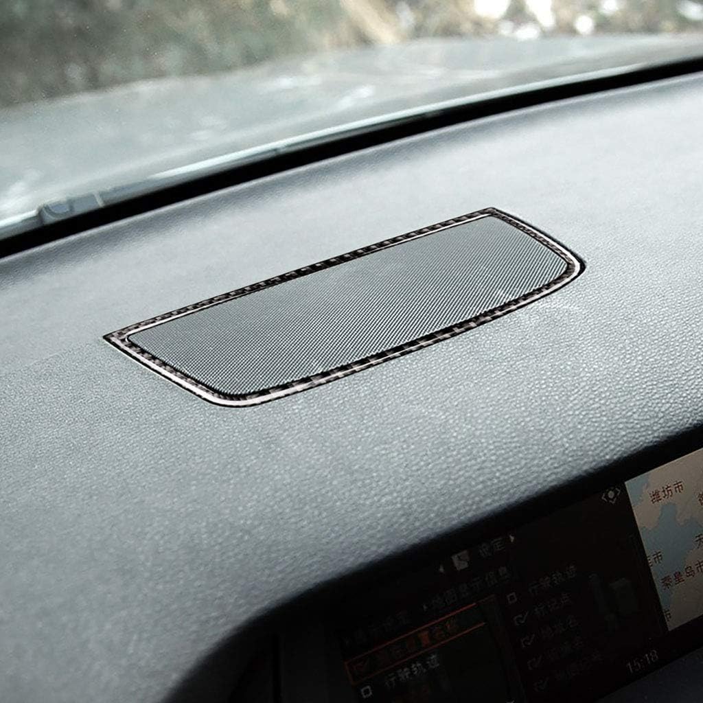 Carbon Fiber PC Vinyl Cover Trim Sticker Accessories Decoration Compatible with BMW X5 E70 2006-2013 Black. (Dashboard Instrument Panel 27)