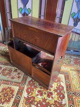 Amazon.co.jp: 茶箪笥 違い棚 明治時代 小ぶり 古道具