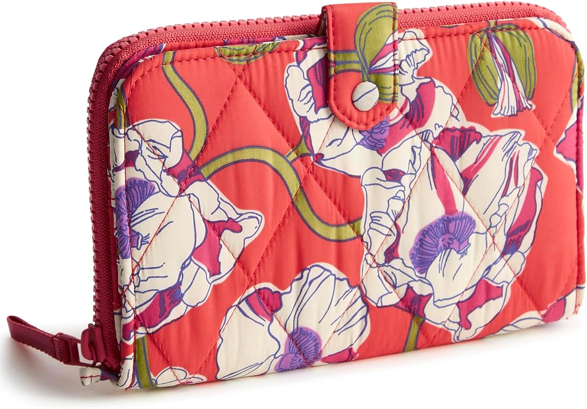 womens Large Tab Wallet, Nylon