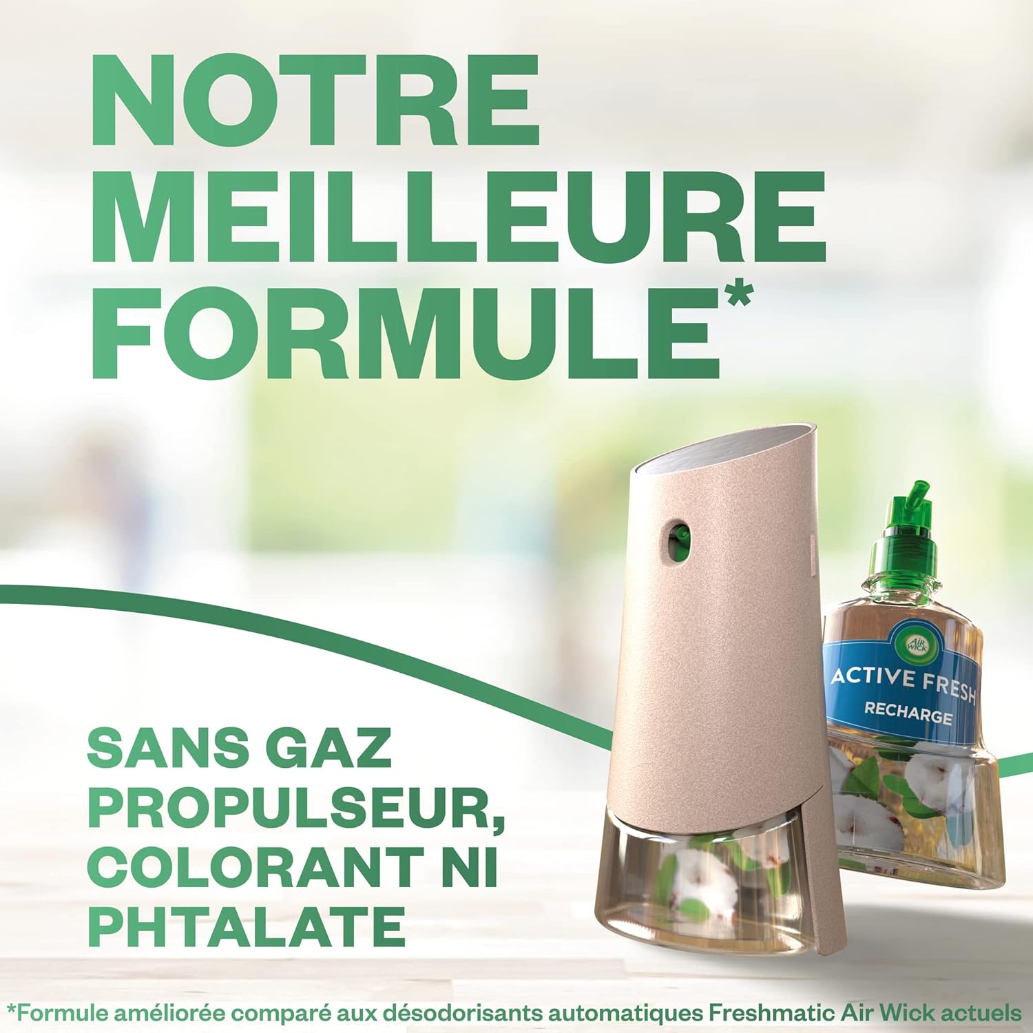 Air Wick Freshmatic: Désodorisant Maison Automatique, Sans Gaz, Vanille & Chèvrefeuille - Fraîcheur Longue Durée - Description