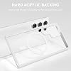 Babilden Samsung için Kılıf Kamera Korumalı Magsafe Wireless Şarj Özellikli Şeffaf Renkli Kılıf (Beyaz, Samsung Galaxy S25 Ultra)
