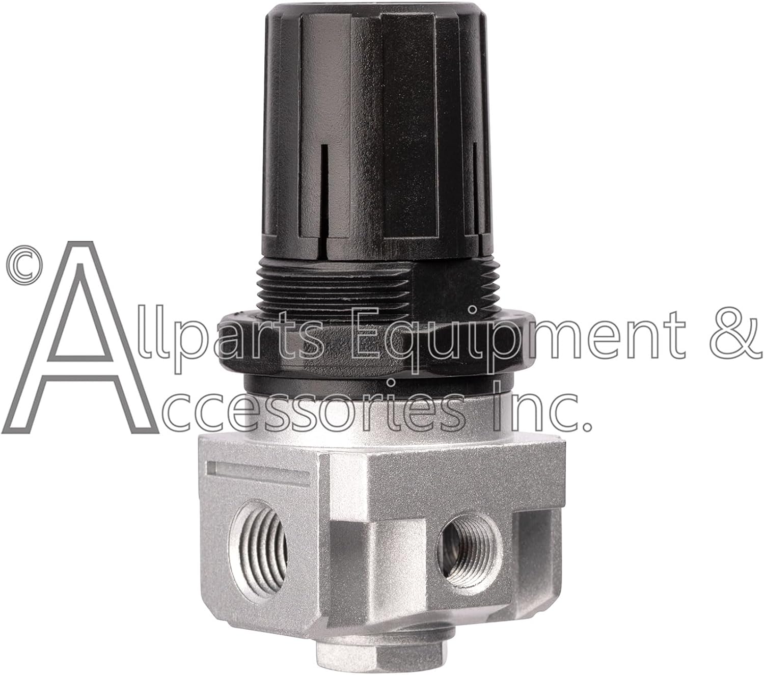 AC-0007 4-Port Air Compressor Regulator with 1/4" NPT and Two 1/8" NPT Ports for Air Compressors Made by Craftsman, DeVilbiss, DeWalt, Porter Cable, and Other Major Brands