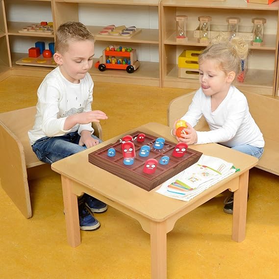 Marble Solitaire Board Game | Travel Tic-Toe Game for | Educational Board Game Toy, Birthday Christmas Gift
