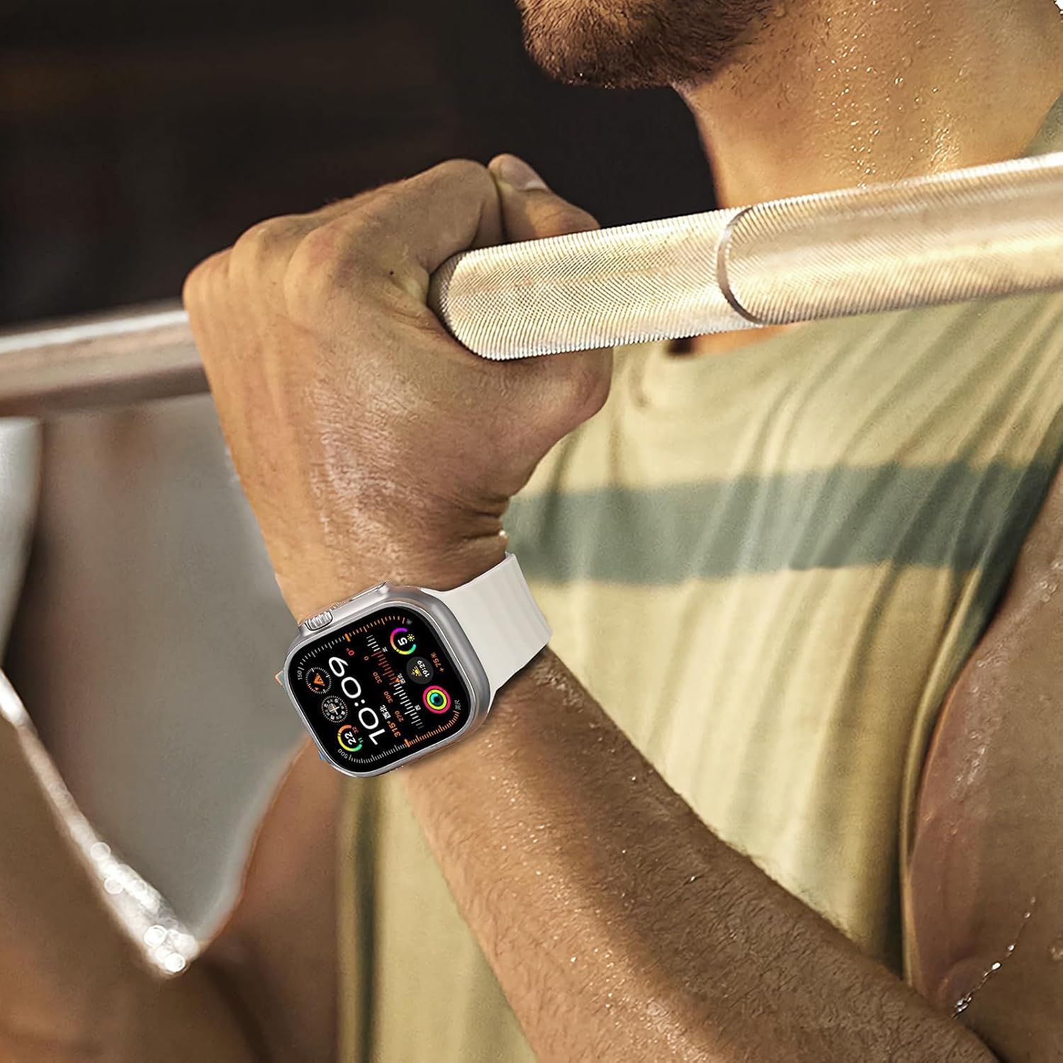 6 Pack Sport Bands for Apple Watch Ultra/3/2 Band 49mm 46mm 45mm 44mm 42mm 41mm 40mm 38mm iWatch Bands for Men Women,Waterproof Silicone Strap Wristband for Apple Watch Series 11 10 9 8 7 6 5 4 SE 3/2 - Image 8