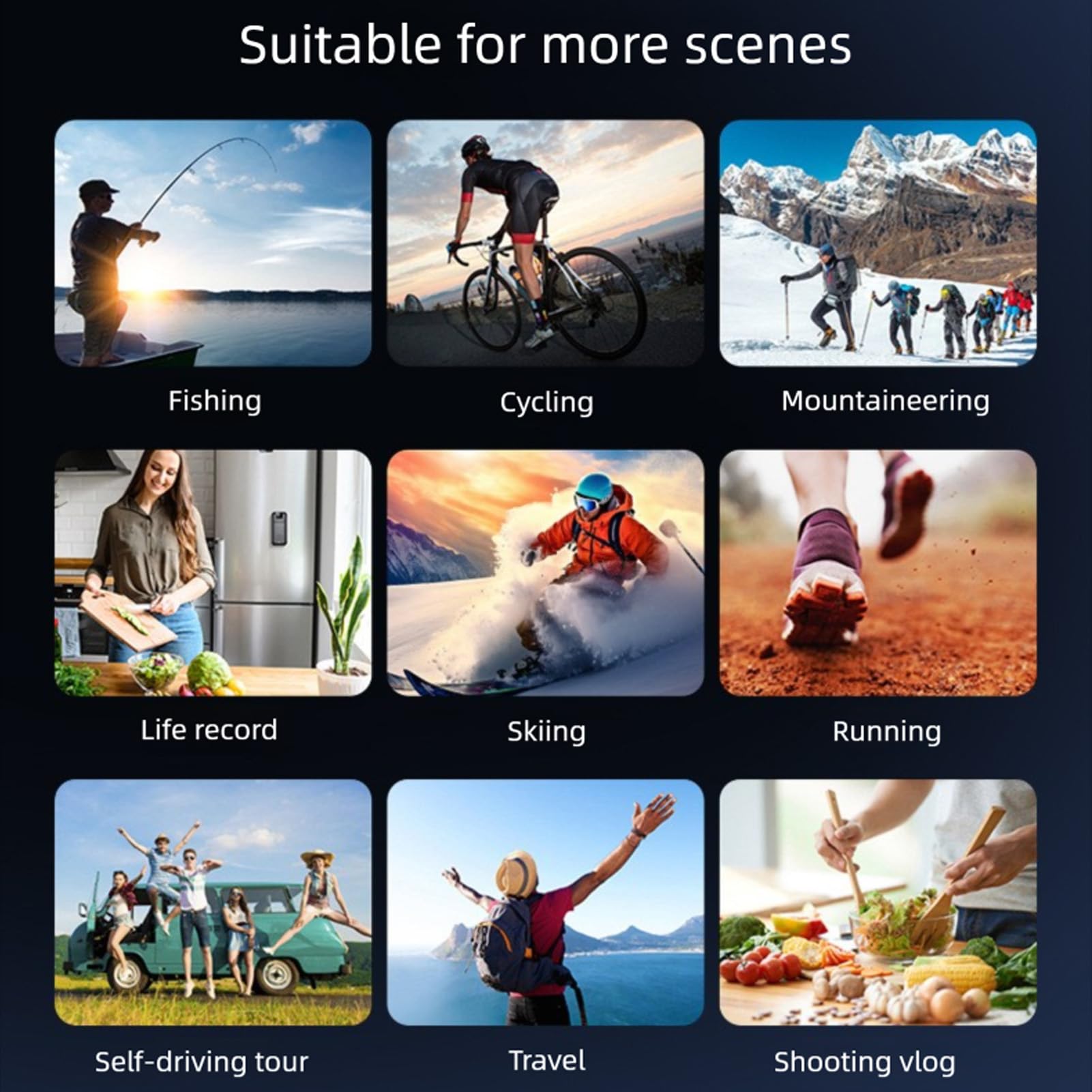 4K-Körperkamera, HD-WLAN, 180 Grad Drehbares Objektiv, Handkamera mit 1,3-Zoll-HD-Bildschirm, LED-Licht, APP für Outdoor-Sportreisen