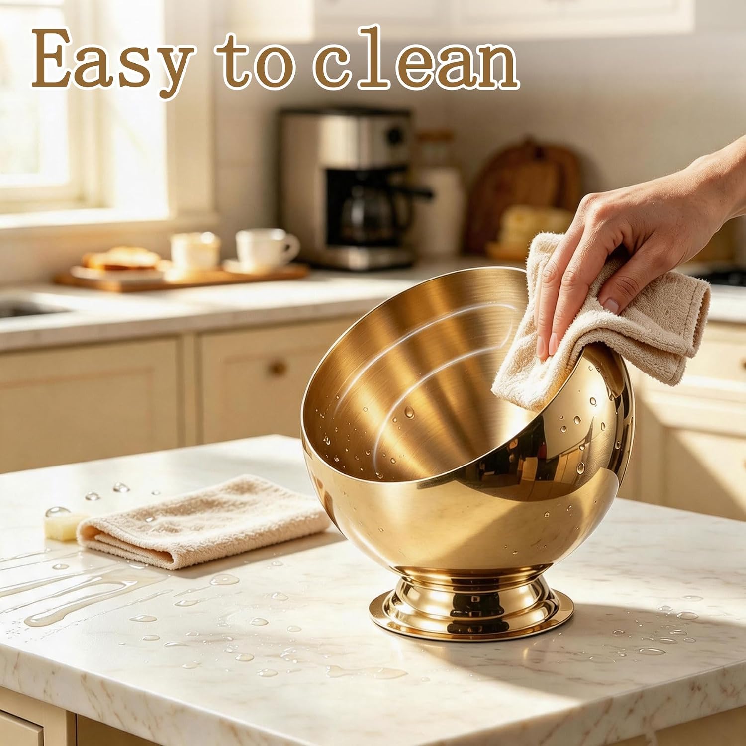 Gold Coffee Pod Holder for Countertop ,Stainless Steel Coffee Pod Organizer