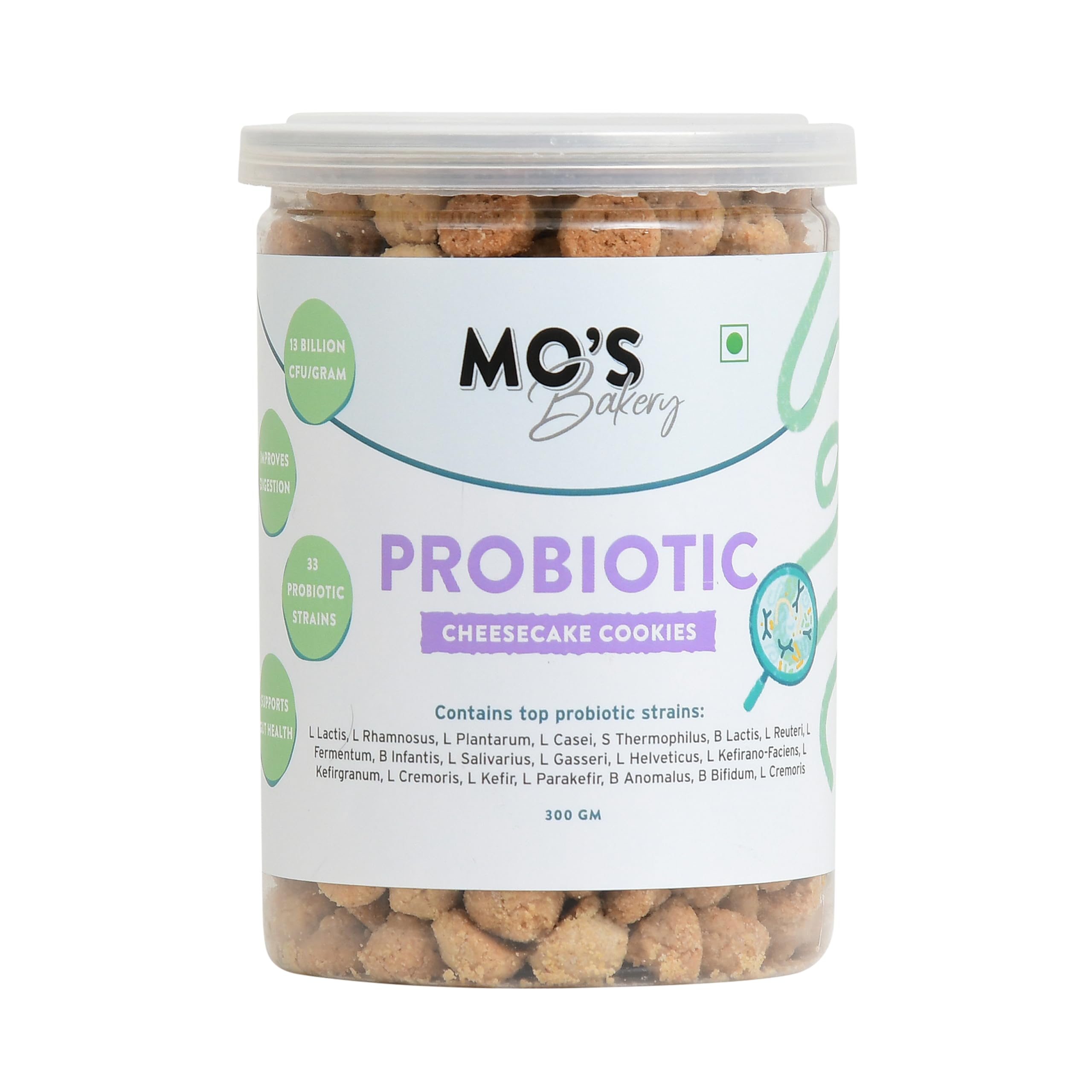 Mos Probiotic Cookies,300 G | Cheesecake Digestive Cookies | Probiotic Supplement With 13 Billion CFU | 33 Probiotic Strains | Improve Digestion & Gut Health | Acidity Relief (B0DCJYXH4D) Amazon Price History, Amazon Price Tracker