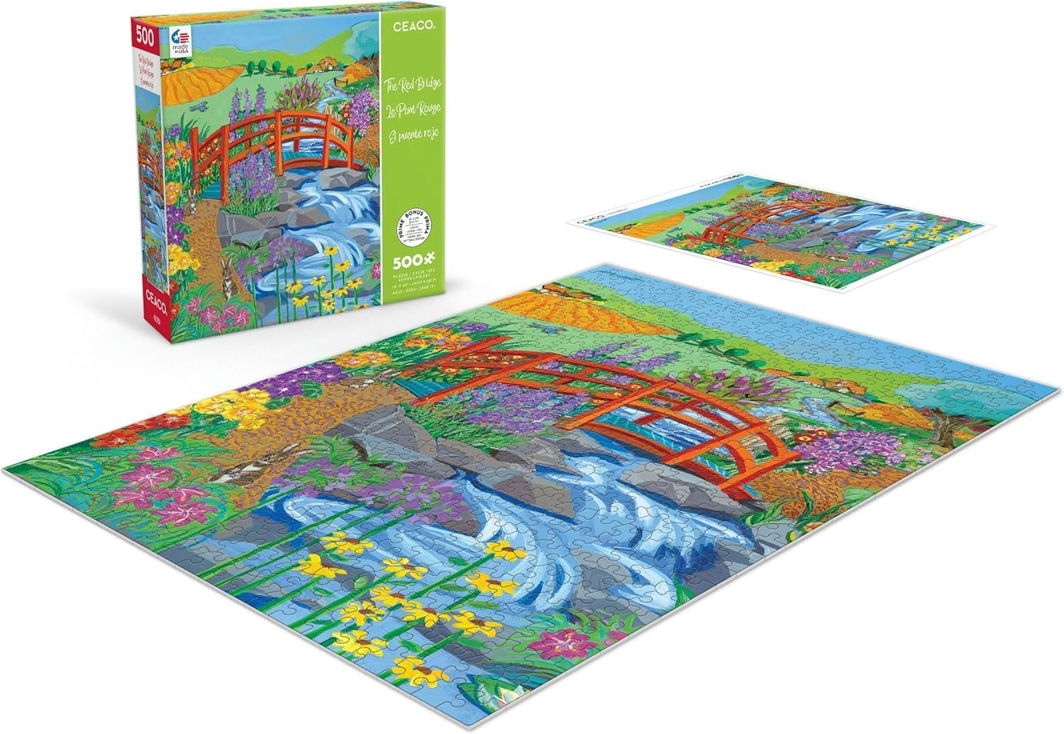 Ceaco - Red Bridge - 500 Piece Jigsaw Puzzle