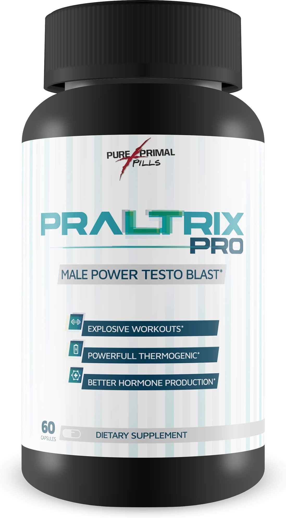 Praltrix Pro Male Power Testo Blast - Explosive Testo Boost by Pure Primal Pills - Feel Alpha Power and Endurance with a Natural Boost of Testosterone - Herbal Power Formula - Increase Muscle - TRT