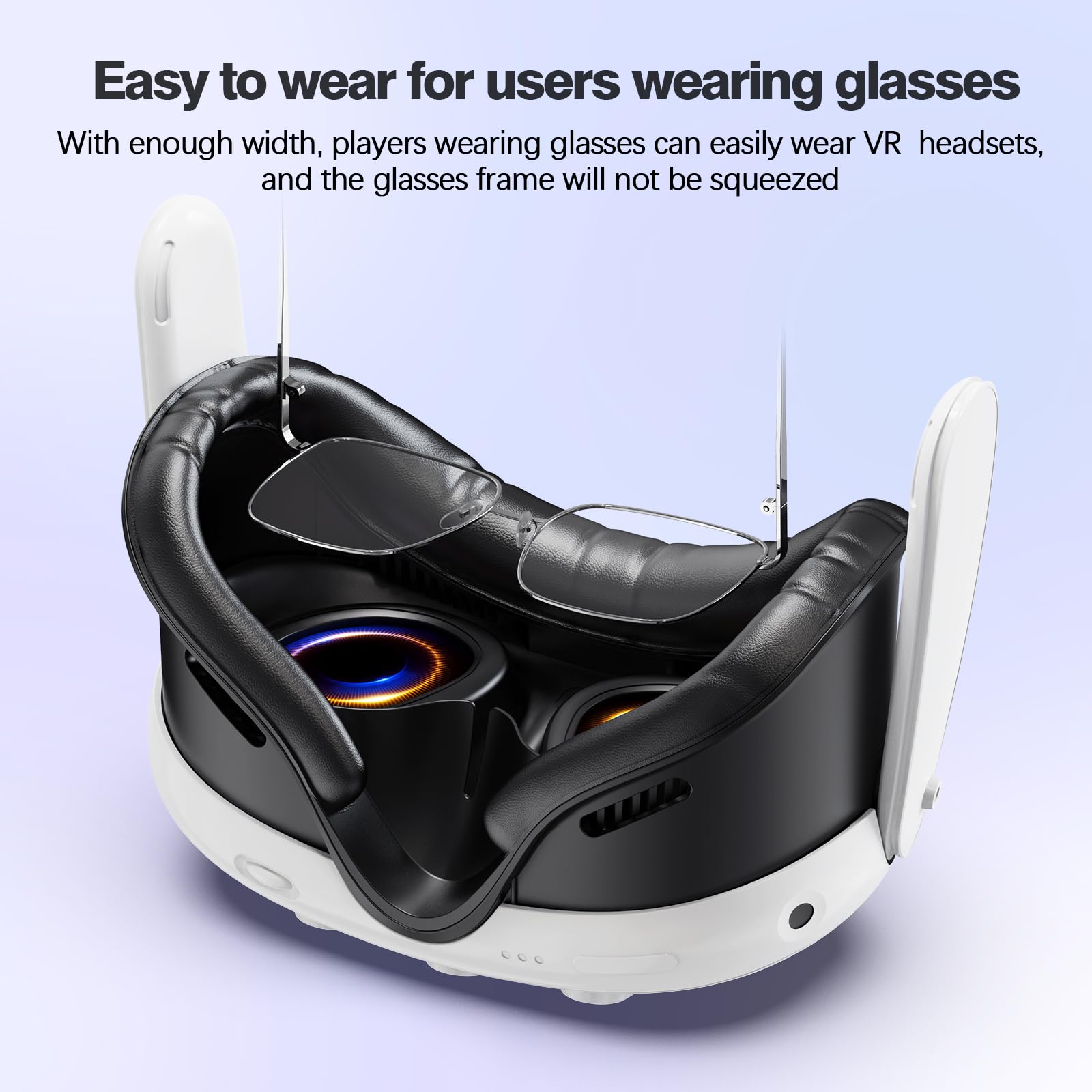 Face Cover Pad for Meta/Oculus Quest 3S, Sweatproof PU Leather Facial Interface, Soft Face Cushion Pad - Meta Quest 3S VR Accessories, Lightweight, Breathable, Ergonomical Design (Quest 3) — Amazon image 4