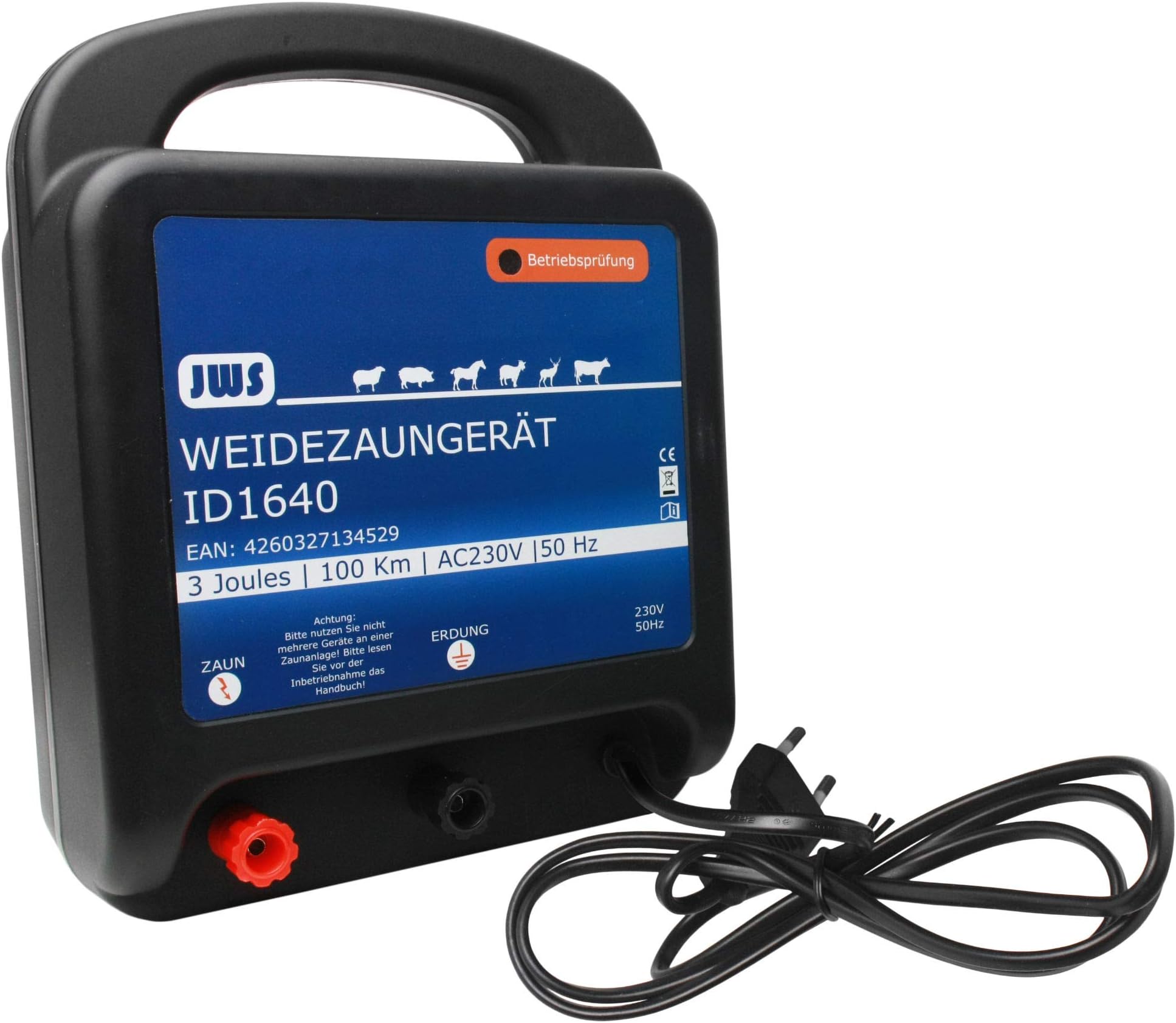Weidezaungerät 12V DEMA Mammut Weidezaungerät 12 V – Bis 10 Km Zaunlänge, Leistungsstark Für Pferde, Rinder & Co Weidezaungerät 12V DEMA Mammut Weidezaungerät 12 V – Bis 10 Km Zaunlänge, Leistungsstark Für Pferde, Rinder & Co