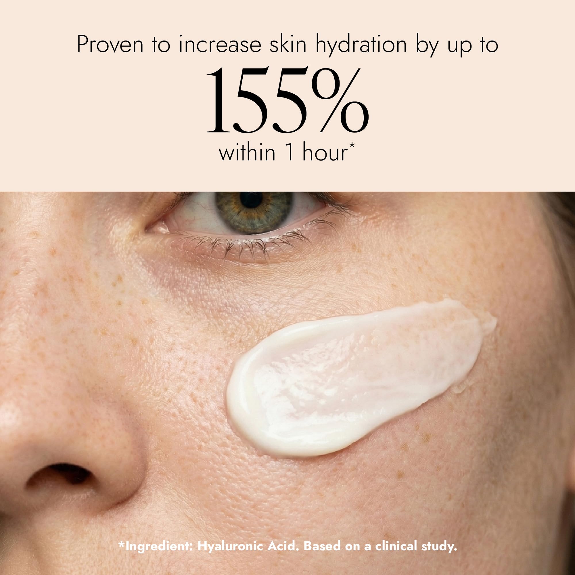 SKINICIAN Nawilżacz do twarzy SPF 50, podkład, ochrona UVA i UVB, nieprzylepny, bez zapachu dla skóry wrażliwej, 50 ml
