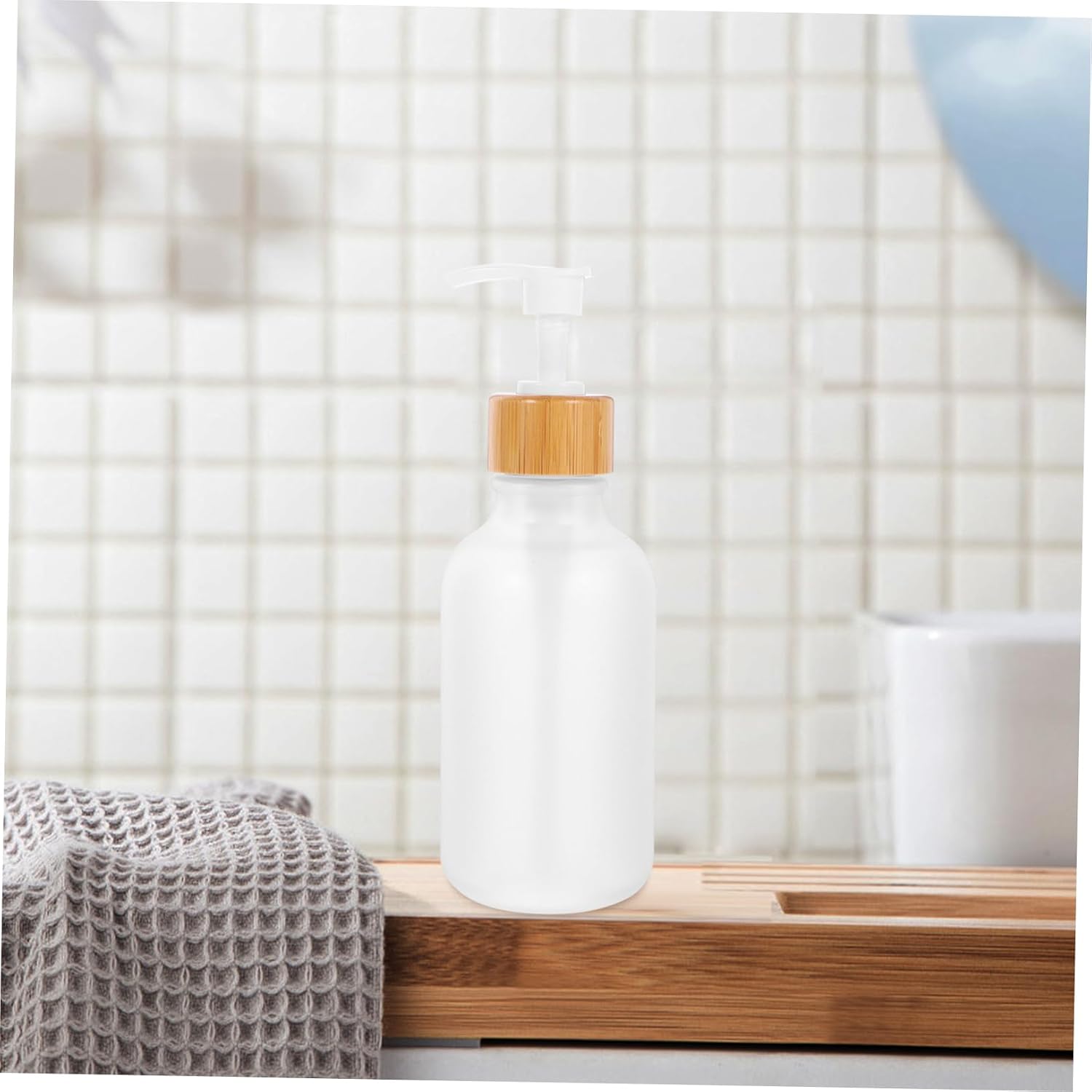 300ml PET Frosted Pump Bottle Set for Shampoo and Lotion 2pcs image 2