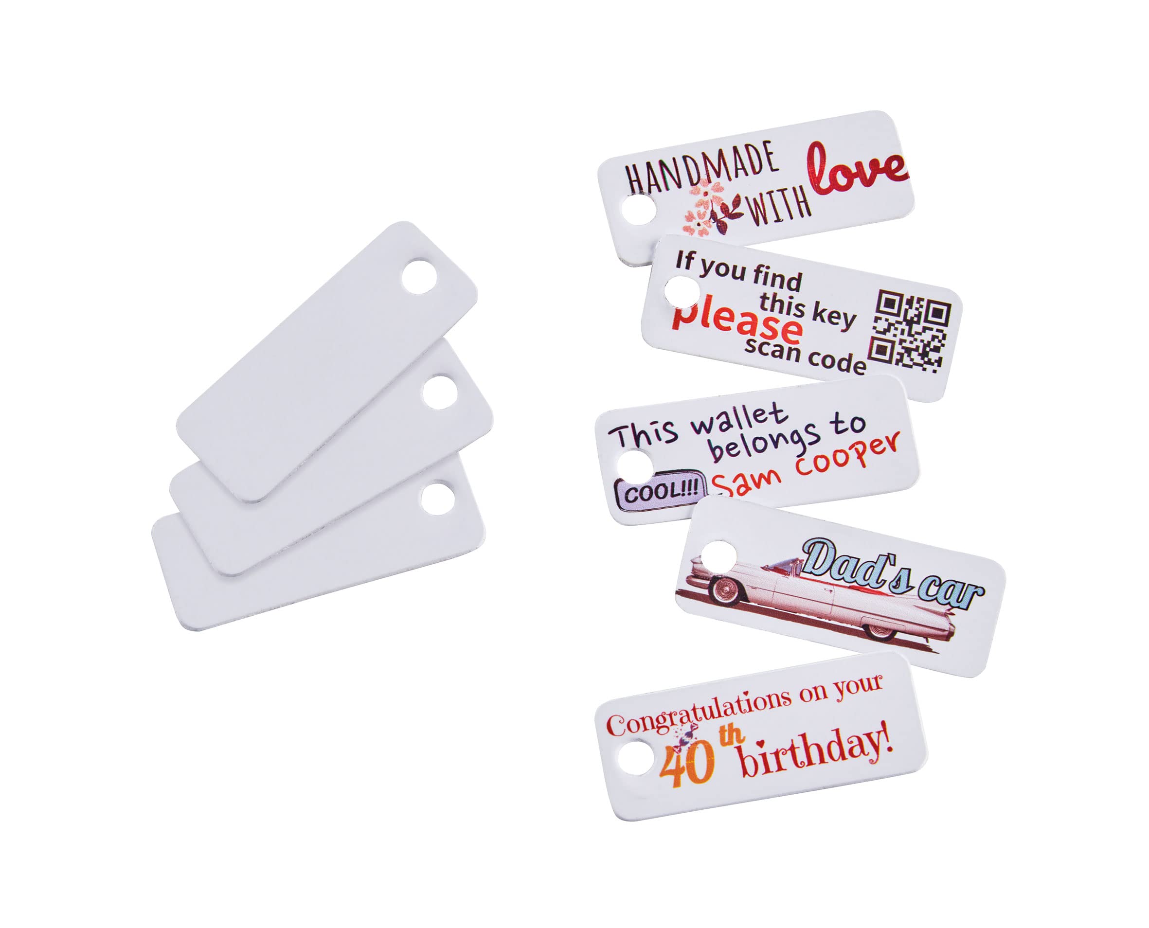 COLOP E-​mark Lot de 20 étiquettes en plastique perforées 45 x 18 mm
