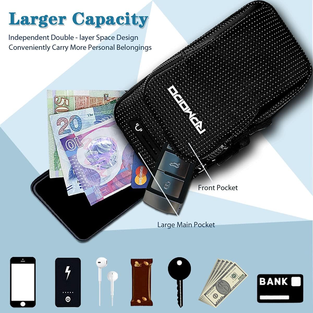 RDMODO Armband for Cell Phone Running Workout Arm Bands for iPhone 11 12 Pro Max Xr Xs Max 10 8 7 Plus Samsung Galaxy S20 S10 S9 S8 S7 Note Pixel Card Keys Arm Phone Holder Large Adustable Women Men : Cell Phones & Accessories