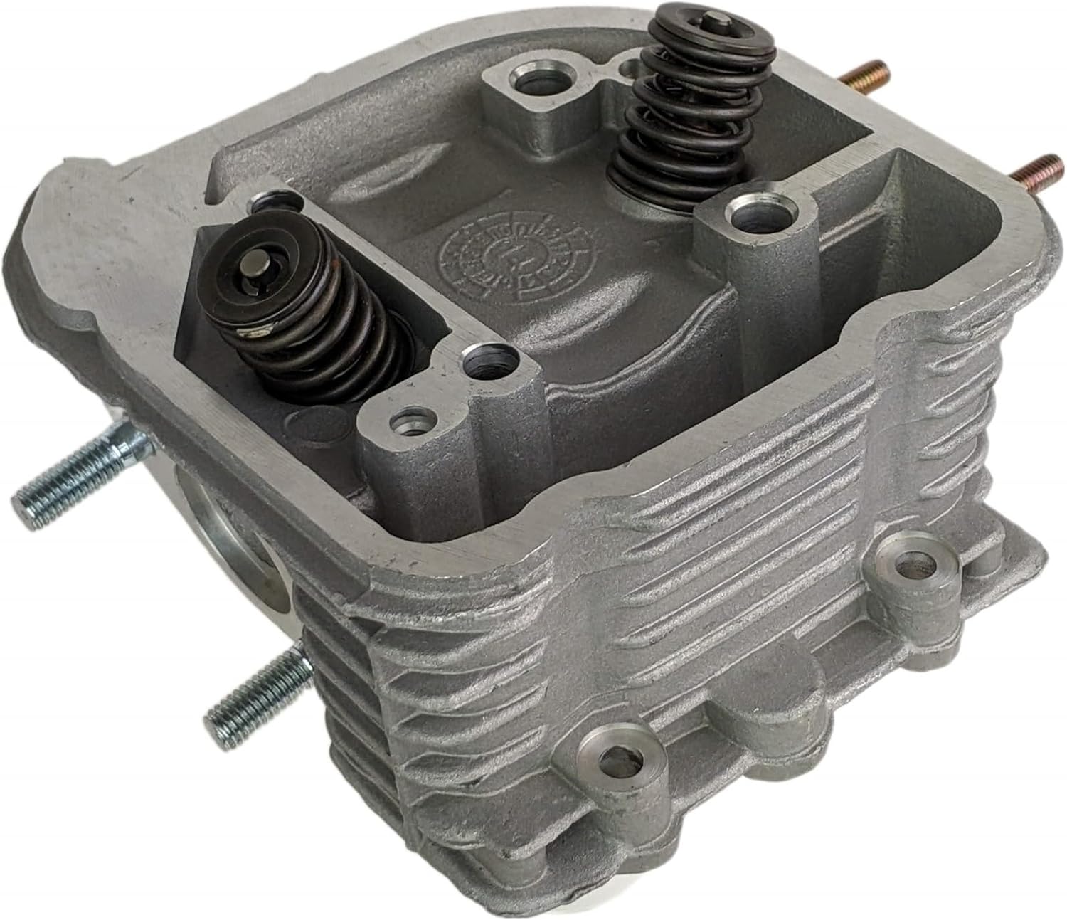 RedCap 170cc Gy6 61mm Big Bore Cylinder Head Assembly for Gy6 169cc & 200cc Engines TANK 200, TaoTao Bull 200 With 57mm Stud Spacing - Type K-block Superiority (Engine LF161QMK)