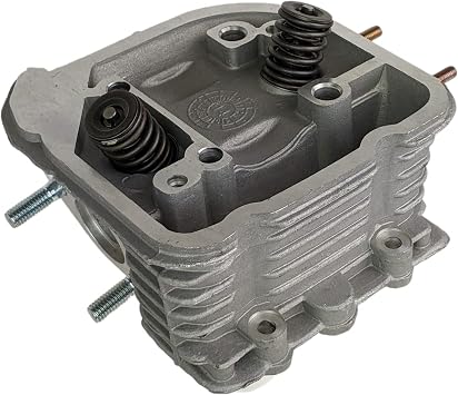 RedCap 170cc Gy6 61mm Big Bore Cylinder Head Assembly for Gy6 169cc & 200cc Engines TANK 200, TaoTao Bull 200 With 57mm Stud Spacing - Type K-block Superiority Engine LF161QMK