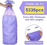 Diaper Pail Refill Bags Compatible with Dekor Plus Diaper Pail, Extra 12% Length 8 Pack, Holds up to 5336 Diapers,Extra 30% Thickness Powerful Odor Eliminate Lavender Scent Newborn Essentials