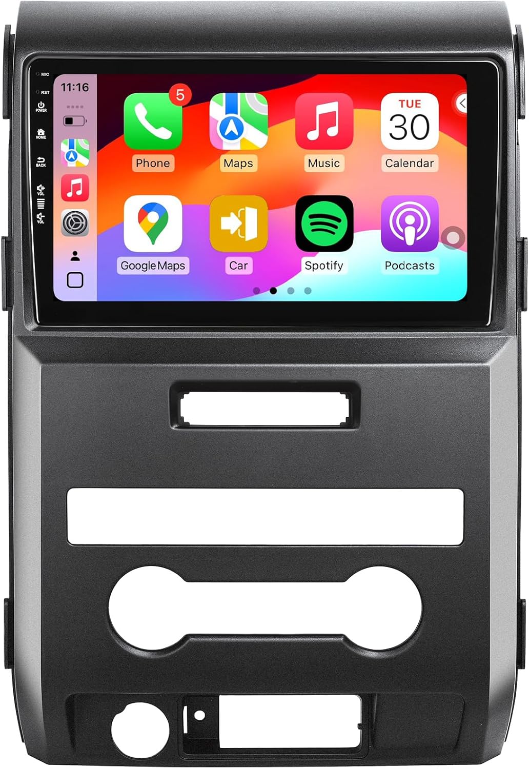 5G(WiFi6) Car Stereo for Ford F150 F-150 2009-2012 Android 13 with Wireless CarPlay Android Auto, 9 inch IPS Touchscreen Car Radio Player with 1080P Backup Camera/FM/SWC