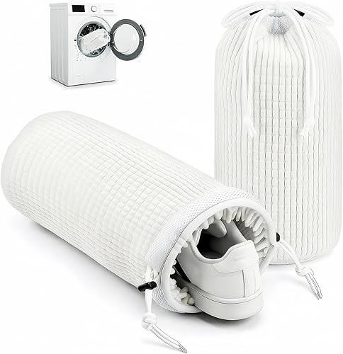 Bolsa de lavado de zapatos de 2 piezas, bolsa reutilizable para lavado de zapatos, bolsas para lavadora de zapatos, bolsa de lavado de zapatos con