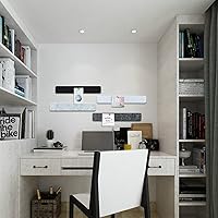 Vista 3 de Barra de fieltro de 13 x 2 pulgadas, paquete de 8 tiras para tablón de anuncios con 40 pasadores de empuje, tableros de notas de oficina en casa