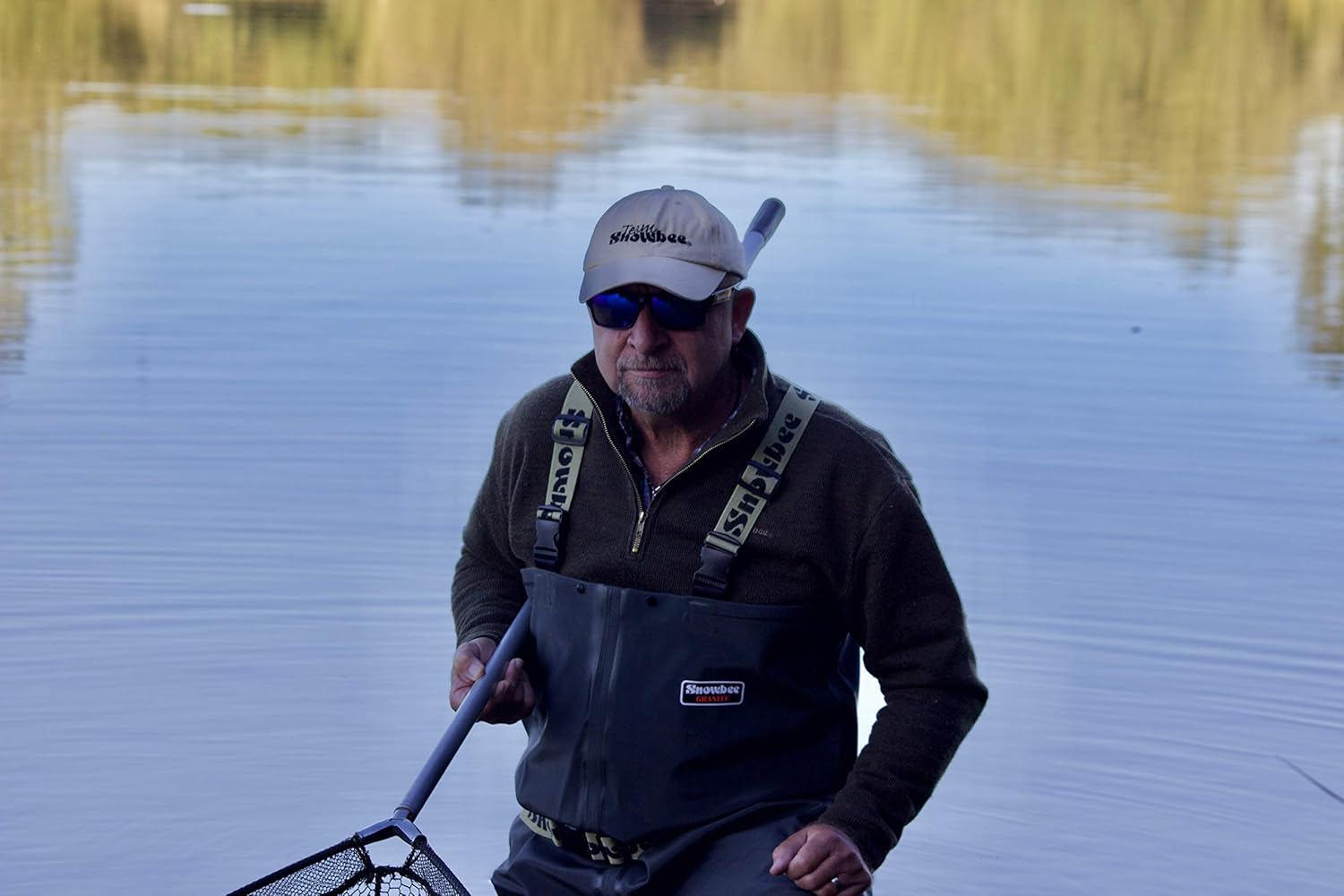 今年の新しい[SNOWBEE] ウェーダー。 Granite メンズ グリーン 5 ゴムひも