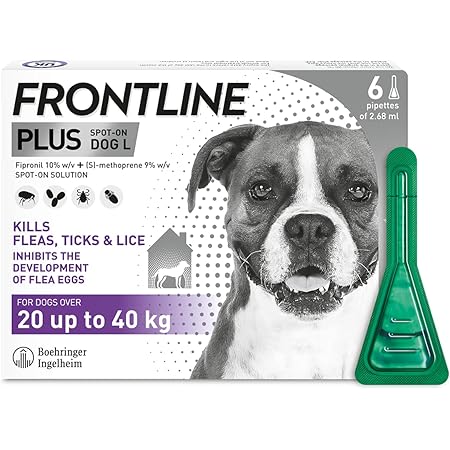 frontline plus large dog 6 pack