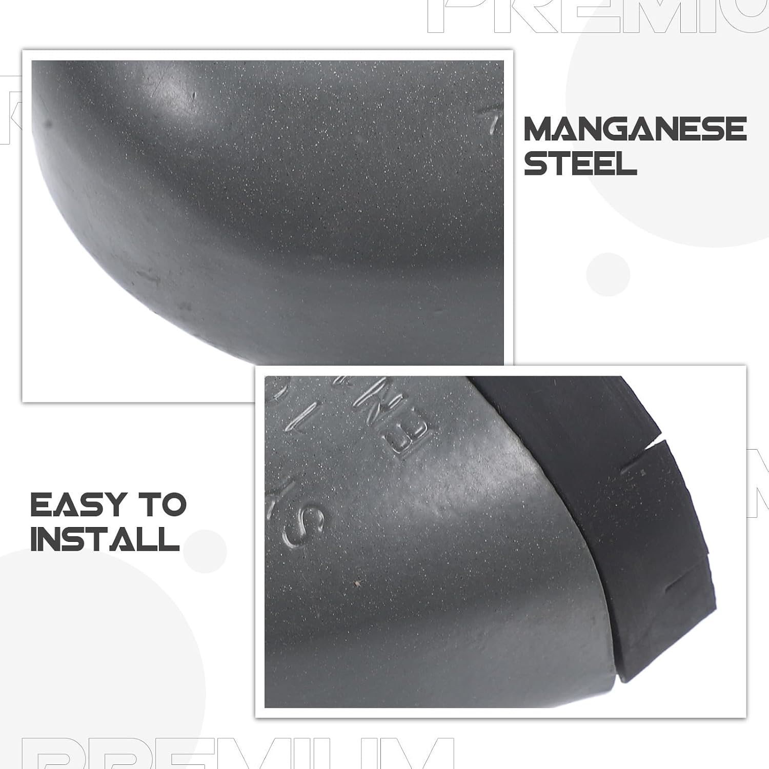 BESPORTBLE 4pcs Breathable Puncture-Proof Safety Toe Caps for Work Shoes, Black Manganese Steel and Rubber Protective Shoe Accessories, for Industrial and Construction Use