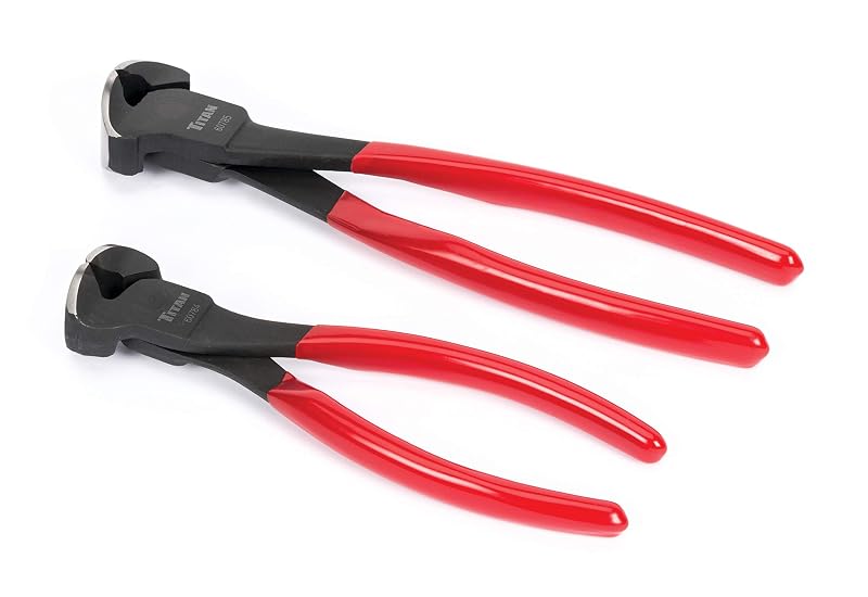 Titan 60786 Kit com 2 Alicates de Corte Diagonal, 15,2 cm e 20,3 cm