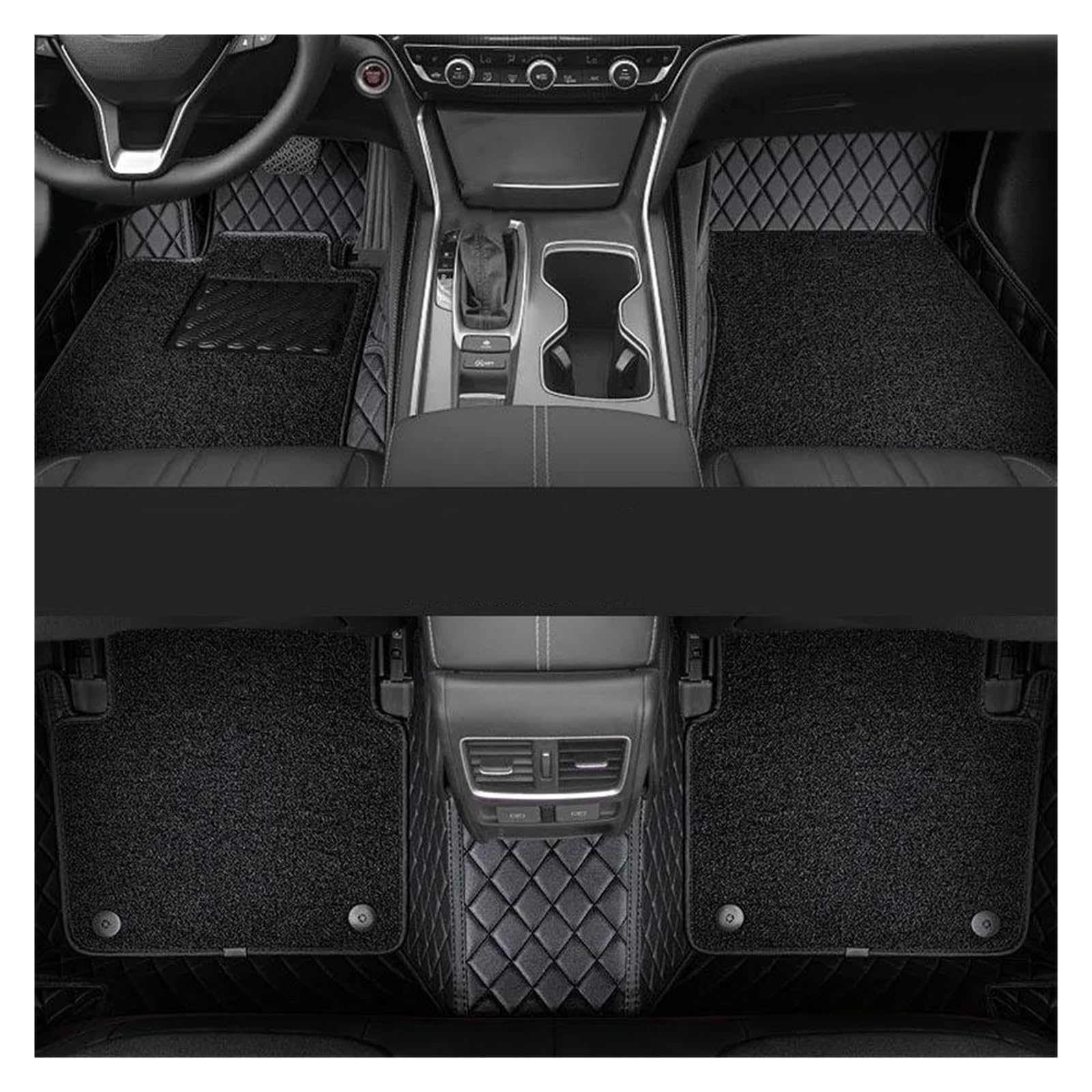 Tapis de voiture pour Citroen C3 C4 C5 Xsara Ds3, protection sol double couche noire