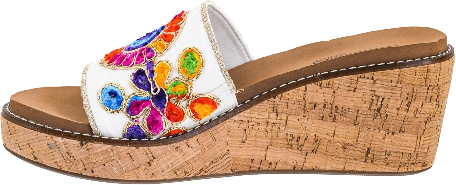 Corkys Footwear Wanderlust Women’s Slip-On Wedges – Featuring a 2.5-Inch Heel, Signature EVA Cushioned Insole for All-Day Comfort and Style, A Textured Wide Band