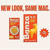Vista 2 de Banza Mac and Cheese Variety Pack - High Protein, Gluten Free, and Lower Carb Protein Mac and Cheese - 5.5oz (Pack of 6)