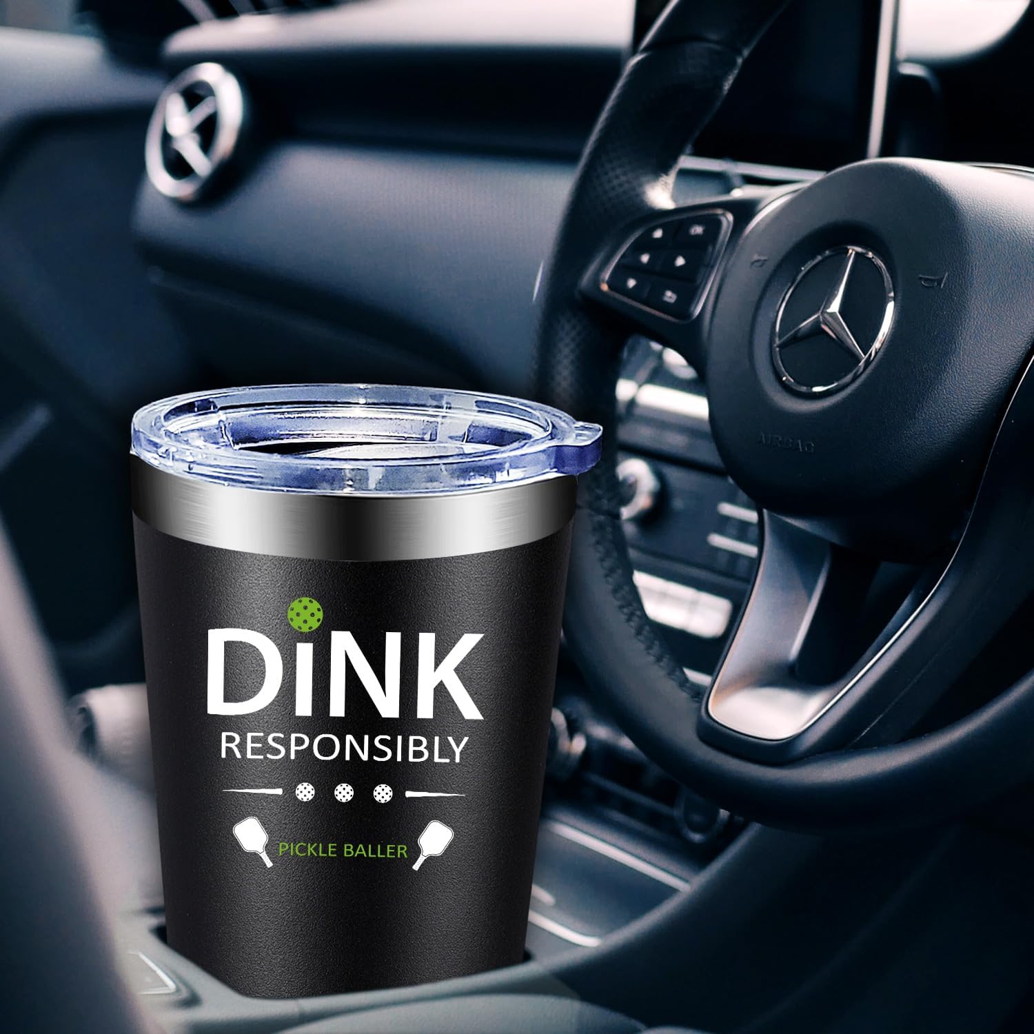 Fufandi Pickleball Gifts for Men Women - Pickle Ball Dink Responsibly - Christmas, Birthday Gifts for Pickleball Lovers Player Coach - Tumbler Cup 20oz - Image 3