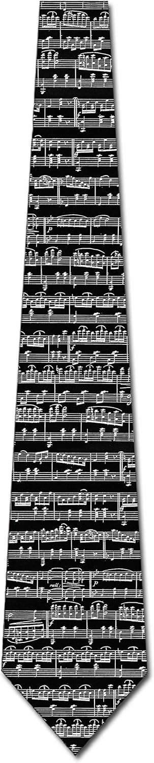 Three Rooker Music Ties Mens Sheet Musical Necktie Notes Neckties Tie