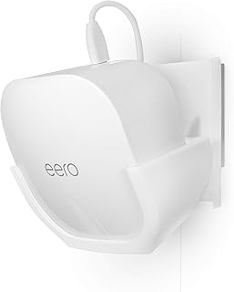 [EOL] Screwless Corner Tilted Wall Mount for Eero Mesh WiFi (NOT Compatible with Eero 6/Pro 6/Beacon), Strong VHB Stick On Mount, Easy to Install, No Tools, No Mess, White by Brainwavz [EOL]