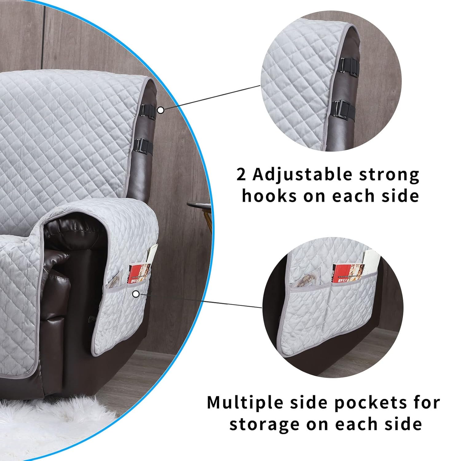 Lufeijiashi Velvet Riclineer Cover Non Slip Waterproof Waterproof Large Renlineer Chair Cover Cover Recliner Sofa Cover for Leather Chairs Lufeijiashi Velvet Riclineer Cover Non Slip Waterproof Waterproof Large Renlineer Chair Cover Cover Recliner Sofa Cover for Leather Chairs