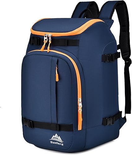 Bolsa para botas de esquí, color negro, 50 L, impermeable, para snowboard, viajes, bolsas de nieve para jóvenes, hombres, casco de esquí, gafas,