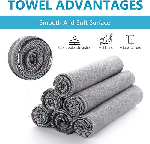 Miniatura 13 de Paquete de 8 toallas de microfibra con tejido de gofre, toalla de secado rápido de malla 3D de alta calidad para detalles del automóvil, paño