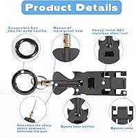 Vista 3 de Palillos de dientes de titanio multiusos, palillos de dientes de metal portátiles para dientes, palillo de dientes de acero inoxidable reutilizable