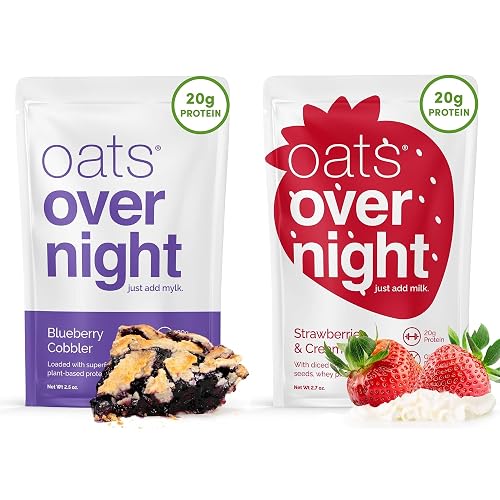 Oats Overnight Blueberry Cobbler 8 Pack & Strawberries & Cream
