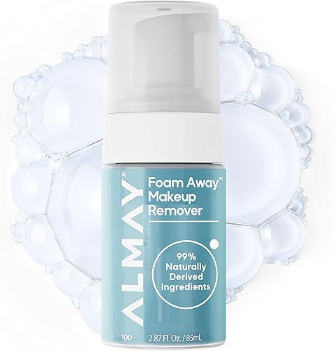 Almay Foam Away Makeup Remover, Gentle Face Cleanser, Hypoallergenic Face Wash, 