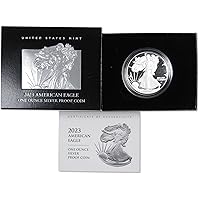 Vista 1 de 2023 W American Silver Eagle Bullion Proof $1 Moneda OGP COA SKU: OPC99