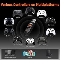 Vista 2 de BIGBIG WON R90 Controller Adapter, Wired Adapter for Xbox Series XSOneElite SeriesSwitchPS5PS4 on PC Win10&11PlaystationSwitch, Turbo