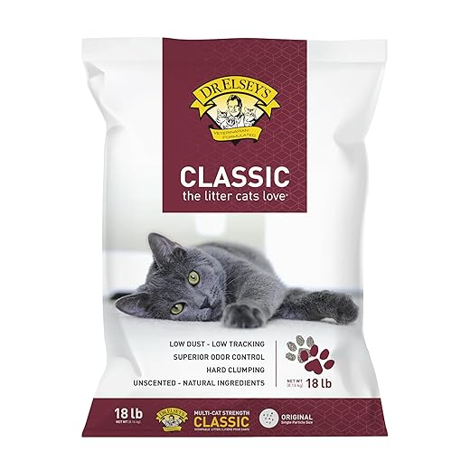 Dr. Elsey's Premium Clumping Cat Litter - Classic - 99.9% Dust-Free, Low Tracking, Hard Clumping, Superior Odor Control, Unscented & Natural Ingredients