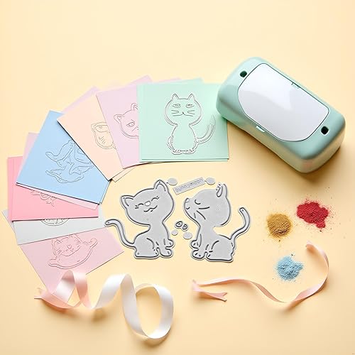 Miniatura 3 de Troqueles de corte de gatos para hacer tarjetas, plantillas de corte para álbumes de recortes, álbum de fotos, troqueles de papel decorativo para